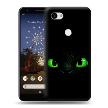 Пластиковый чехол на Google Pixel 3a XL с принтом Как приручить дракона