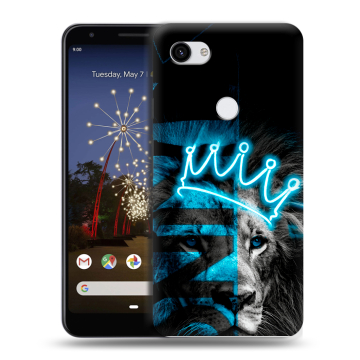 Пластиковый чехол на Google Pixel 3a XL с принтом Король лев Пластиковый чехол на Google Pixel 3a XL с принтом Король лев
