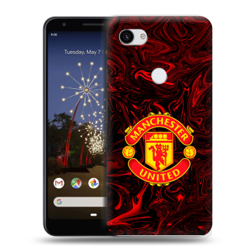 Пластиковый чехол на Google Pixel 3a XL с принтом Manchester United Пластиковый чехол на Google Pixel 3a XL с принтом Manchester United