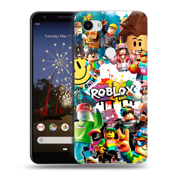 Пластиковый чехол на Google Pixel 3a XL с принтом Roblox Роблокс Пластиковый чехол на Google Pixel 3a XL с принтом Roblox Роблокс