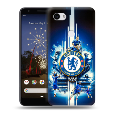 Пластиковый чехол на Google Pixel 3a XL с принтом Chelsea Челси Пластиковый чехол на Google Pixel 3a XL с принтом Chelsea Челси