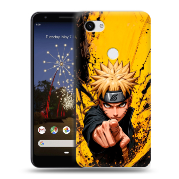 Пластиковый чехол на Google Pixel 3a XL с принтом Naruto Наруто