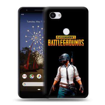 Пластиковый чехол на Google Pixel 3a XL с принтом PUGB ПАГБ