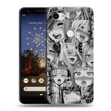 Пластиковый чехол на Google Pixel 3a XL с принтом Ahegao Ахегао Аниме Пластиковый чехол на Google Pixel 3a XL с принтом Ahegao Ахегао Аниме