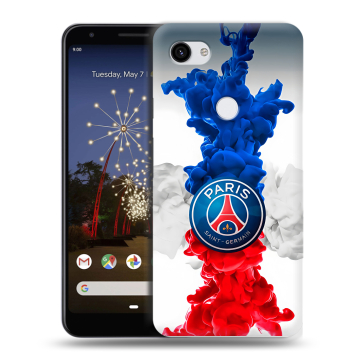 Пластиковый чехол на Google Pixel 3a XL с принтом PSG ПСЖ Пластиковый чехол на Google Pixel 3a XL с принтом PSG ПСЖ