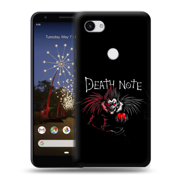 Пластиковый чехол на Google Pixel 3a XL с принтом Death note Тетрадь смерти Пластиковый чехол на Google Pixel 3a XL с принтом Death note Тетрадь смерти