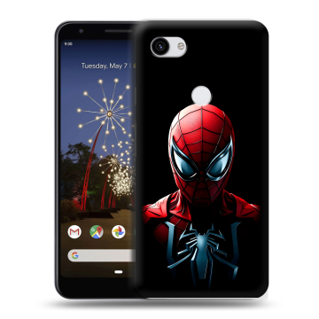 Пластиковый чехол на Google Pixel 3a XL с принтом Spiderman Человек паук Пластиковый чехол на Google Pixel 3a XL с принтом Spiderman Человек паук