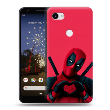 Пластиковый чехол на Google Pixel 3a XL с принтом Дедпул Deadpool Пластиковый чехол на Google Pixel 3a XL с принтом Дедпул Deadpool