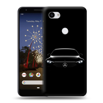 Пластиковый чехол на Google Pixel 3a XL с принтом Mercedes Мерседес