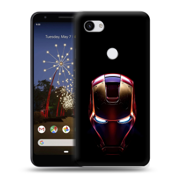 Пластиковый чехол на Google Pixel 3a XL с принтом IronMan Железный человек