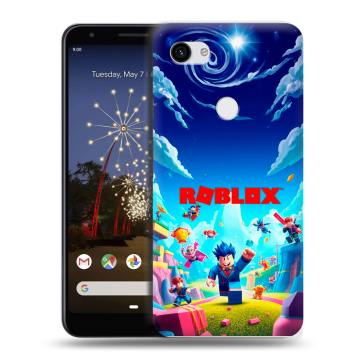 Пластиковый чехол на Google Pixel 3a XL с принтом Roblox Роблокс Пластиковый чехол на Google Pixel 3a XL с принтом Roblox Роблокс