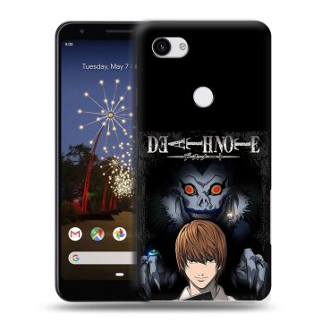 Пластиковый чехол на Google Pixel 3a XL с принтом Death note Тетрадь смерти Пластиковый чехол на Google Pixel 3a XL с принтом Death note Тетрадь смерти