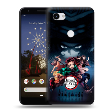 Пластиковый чехол на Google Pixel 3a XL с принтом Demon Slayer Клинок рассекающий демонов Пластиковый чехол на Google Pixel 3a XL с принтом Demon Slayer Клинок рассекающий демонов