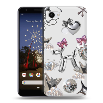 Пластиковый чехол на Google Pixel 3a XL с принтом Y2K
