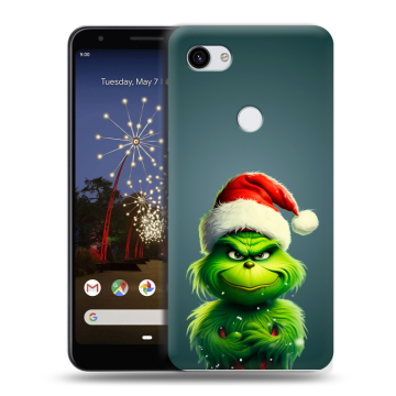 Пластиковый чехол на Google Pixel 3a XL с принтом Новый год
