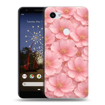 Пластиковый чехол на Google Pixel 3a XL с принтом женский