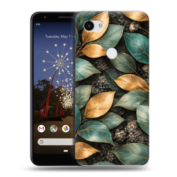 Пластиковый чехол на Google Pixel 3a XL с принтом женский