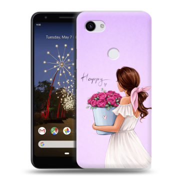 Пластиковый чехол на Google Pixel 3a XL с принтом женский Пластиковый чехол на Google Pixel 3a XL с принтом женский