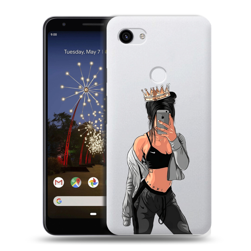 Пластиковый чехол на Google Pixel 3a XL с принтом Женские принты Пластиковый чехол на Google Pixel 3a XL с принтом Женские принты