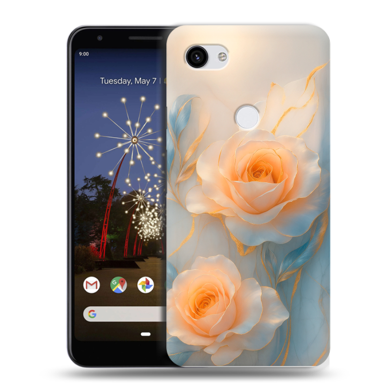 Пластиковый чехол на Google Pixel 3a XL с принтом Женский Пластиковый чехол на Google Pixel 3a XL с принтом Женский