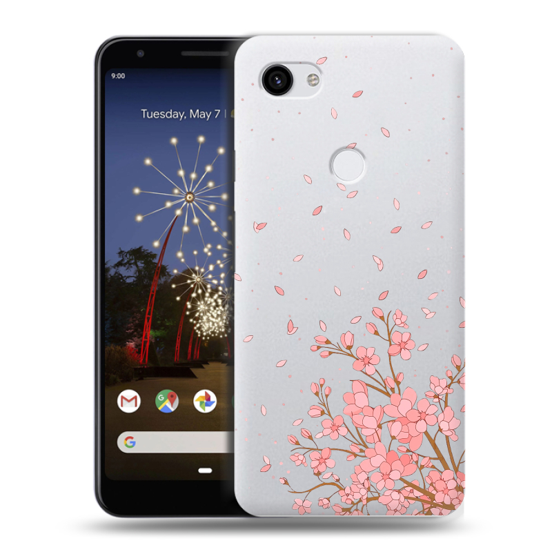 Пластиковый чехол на Google Pixel 3a XL с принтом Ветка сакуры Пластиковый чехол на Google Pixel 3a XL с принтом Ветка сакуры