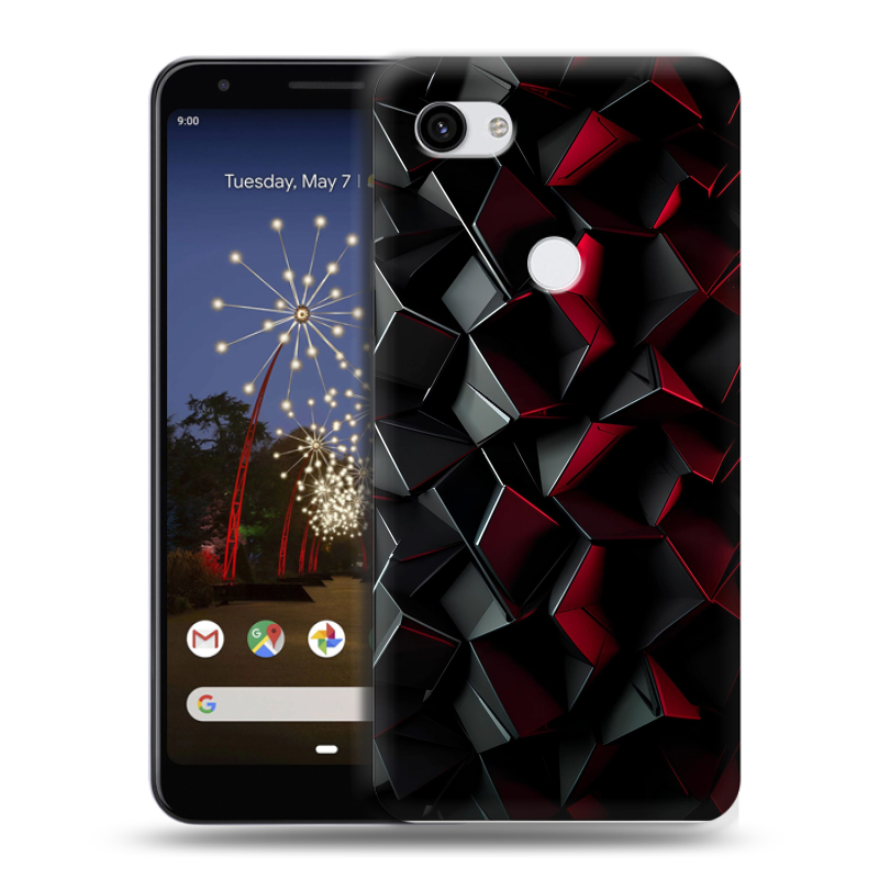 Пластиковый чехол на Google Pixel 3a XL с принтом Абстракция Пластиковый чехол на Google Pixel 3a XL с принтом Абстракция
