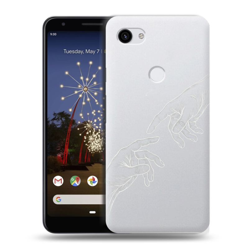 Пластиковый чехол на Google Pixel 3a XL с принтом Сотворение мира Пластиковый чехол на Google Pixel 3a XL с принтом Сотворение мира
