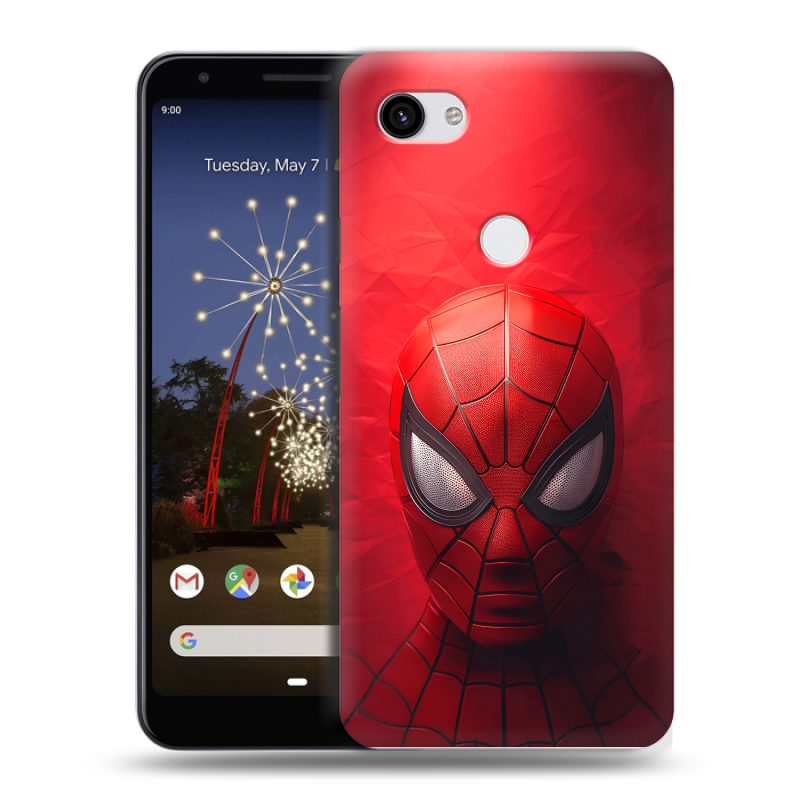 Пластиковый чехол на Google Pixel 3a XL с принтом Spiderman Человек паук Пластиковый чехол на Google Pixel 3a XL с принтом Spiderman Человек паук
