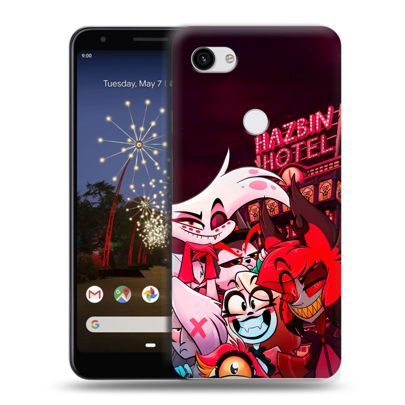 Пластиковый чехол на Google Pixel 3a XL с принтом Hazbin Hotel Отель Хазбин Пластиковый чехол на Google Pixel 3a XL с принтом Hazbin Hotel Отель Хазбин