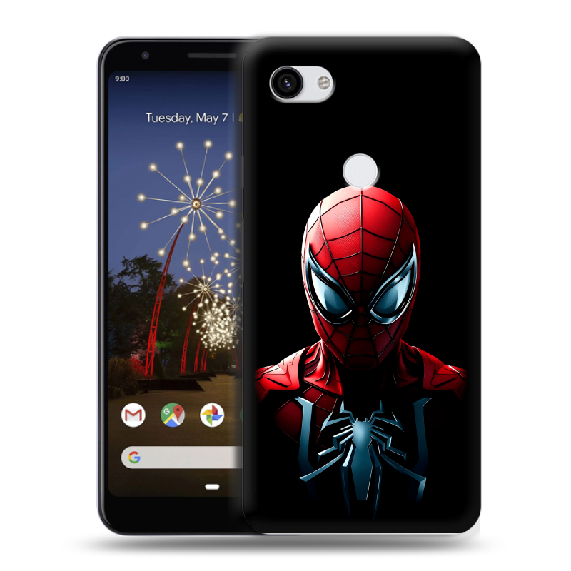 Пластиковый чехол на Google Pixel 3a XL с принтом Spiderman Человек паук Пластиковый чехол на Google Pixel 3a XL с принтом Spiderman Человек паук