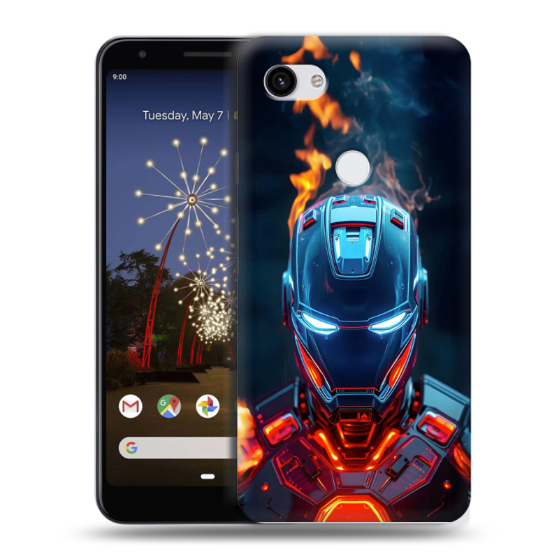 Пластиковый чехол на Google Pixel 3a XL с принтом IronMan Железный человек Пластиковый чехол на Google Pixel 3a XL с принтом IronMan Железный человек