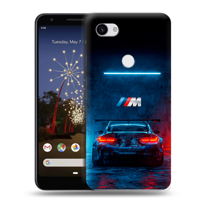 Пластиковый чехол на Google Pixel 3a XL с принтом BMW БМВ Пластиковый чехол на Google Pixel 3a XL с принтом BMW БМВ