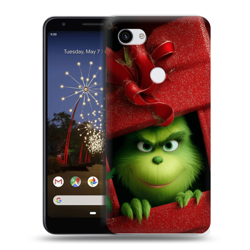 Пластиковый чехол на Google Pixel 3a XL с принтом Новый год Пластиковый чехол на Google Pixel 3a XL с принтом Новый год