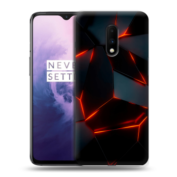 Силиконовый чехол на OnePlus 7 с принтом Яркие абстракции Силиконовый чехол на OnePlus 7 с принтом Яркие абстракции