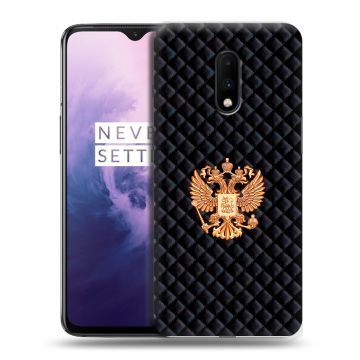 Силиконовый чехол на OnePlus 7 с принтом Герб России принт Силиконовый чехол на OnePlus 7 с принтом Герб России принт