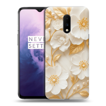 Силиконовый чехол на OnePlus 7 с принтом Цветы Силиконовый чехол на OnePlus 7 с принтом Цветы