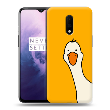 Силиконовый чехол на OnePlus 7 с принтом Утка Силиконовый чехол на OnePlus 7 с принтом Утка