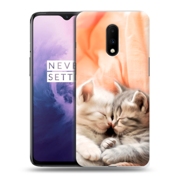 Силиконовый чехол на OnePlus 7 с принтом Котята Силиконовый чехол на OnePlus 7 с принтом Котята