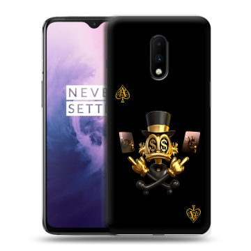 Силиконовый чехол на OnePlus 7 с принтом Золотой скрудж макдак