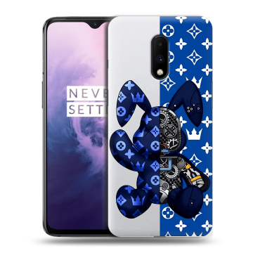 Силиконовый чехол на OnePlus 7 с принтом Луи робот