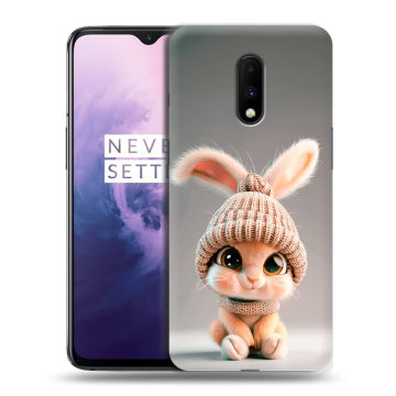Силиконовый чехол на OnePlus 7 с принтом Кролик Силиконовый чехол на OnePlus 7 с принтом Кролик