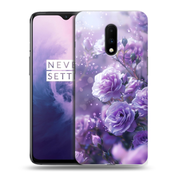 Силиконовый чехол на OnePlus 7 с принтом Розы цветы Силиконовый чехол на OnePlus 7 с принтом Розы цветы