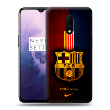 Силиконовый чехол на OnePlus 7 с принтом Барселона Barcelona