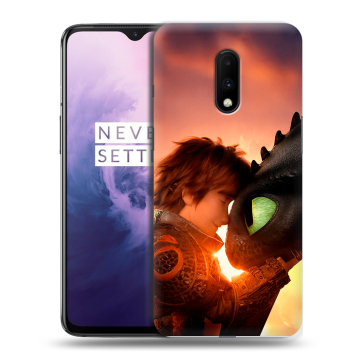Силиконовый чехол на OnePlus 7 с принтом Как приручить дракона Силиконовый чехол на OnePlus 7 с принтом Как приручить дракона