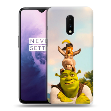 Силиконовый чехол на OnePlus 7 с принтом Шрек Shrek