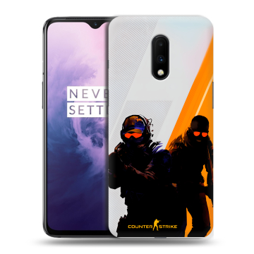 Силиконовый чехол на OnePlus 7 с принтом Контер страйк Counter strike Силиконовый чехол на OnePlus 7 с принтом Контер страйк Counter strike