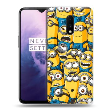 Силиконовый чехол на OnePlus 7 с принтом Миньоны Силиконовый чехол на OnePlus 7 с принтом Миньоны