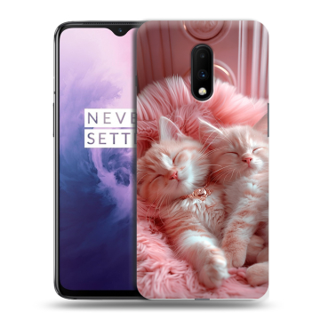 Силиконовый чехол на OnePlus 7 с принтом котята котики Силиконовый чехол на OnePlus 7 с принтом котята котики