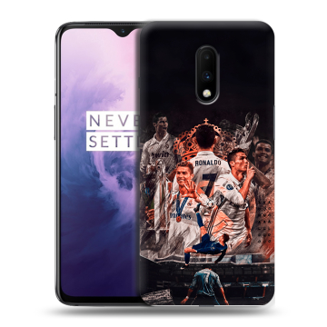 Силиконовый чехол на OnePlus 7 с принтом Реал Роналдо Real Ronaldo