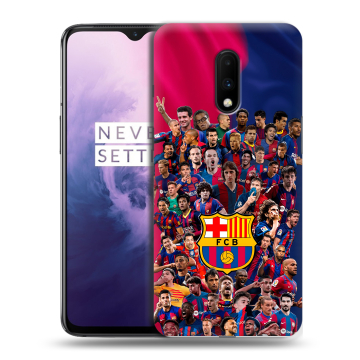 Силиконовый чехол на OnePlus 7 с принтом Барселона Barcelona